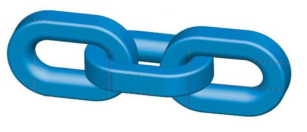 Hijsketting blauw Grade 120
