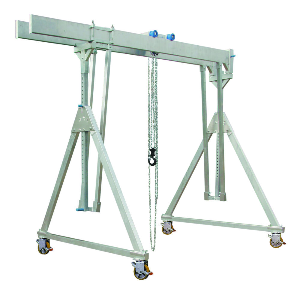 Aluminium portaal - 1 / 1.5T verrijdbaar onder last