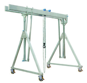 Aluminium portaal - 1 / 1.5T verrijdbaar onder last